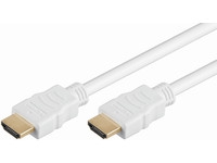 MicroConnect High Speed HDMI with Ethernet - HDMI-kabel med Ethernet - HDMI hane till HDMI hane - 5 m - vit
