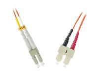 MicroConnect - Nätverkskabel - LC/PC-multiläge (hane) till SC/PC multiläge (hane) - 15 m - fiberoptisk - 50/125 mikron - OM3