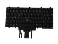 DELL W93F7, Tangentbord, Fransk, Tangentbord med bakgrundsbelysning, DELL, Latitude E5450, E7450