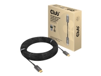 Club 3D - Ultra High Speed - HDMI-kabel - HDMI hane till HDMI hane - 20 m - hybrid koppar/fiberoptisk - stöd för 4K, aktiv